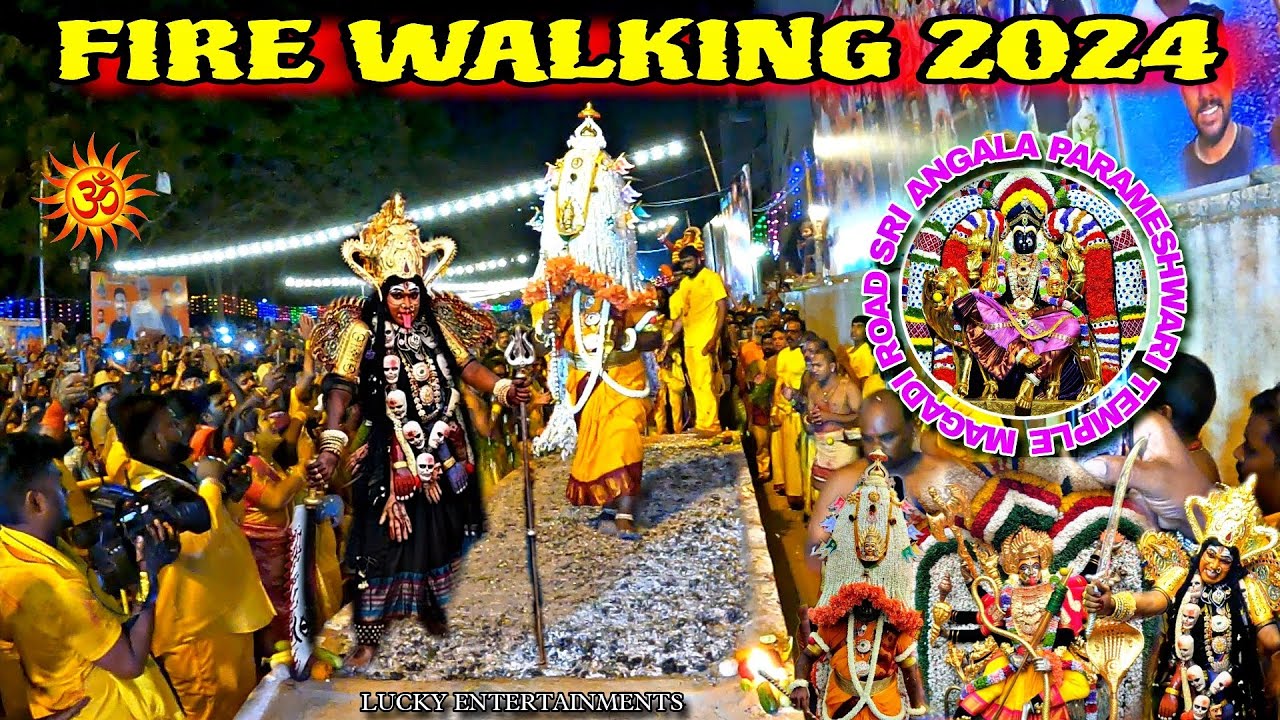 Fire Walking 2024 | Magadi Road Angalaparameswari Temple | Mayana Kollai 2024 | Karaga kali festival