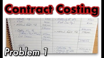 Contract Costing | Problem | Cost Accounting | (ಕನ್ನಡ) | Kannada |
