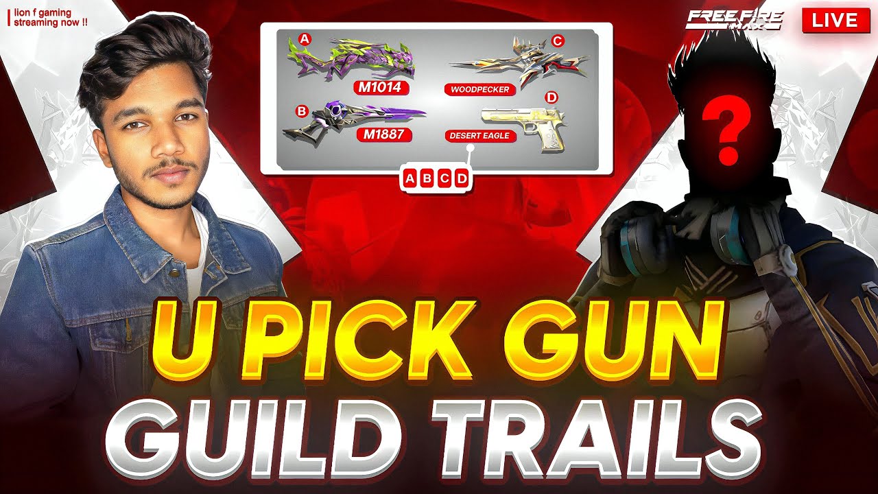 GUILD TRAILS 1 VS 2 | CUSTOM ROOM | #freefire #ff #fflivetelugu
