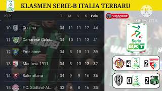 Klasmen Serie-B Italia Terbaru Hari Ini Update , Sabtu  26 April  2025
