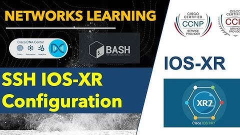 Cisco IOS-XR SSH configuration