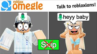 Roblox Omegle VOICE CHAT... But i cant SKIP ANYONE 9