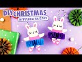DIY Новогодний декор Зайчик из бумаги | Ёлочная игрушка | DIY Christmas Paper Rabbit