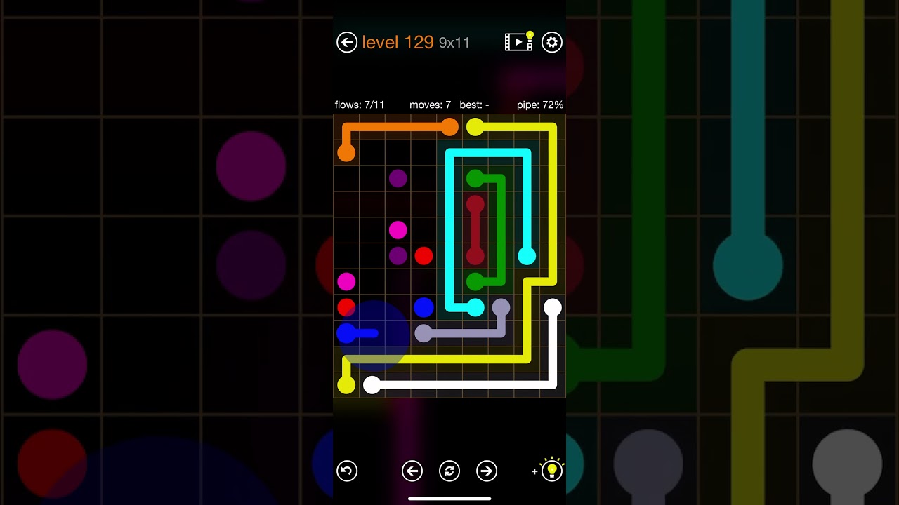 Flow Free - Rectangles - Tower Pack - Level 129 (9x11)