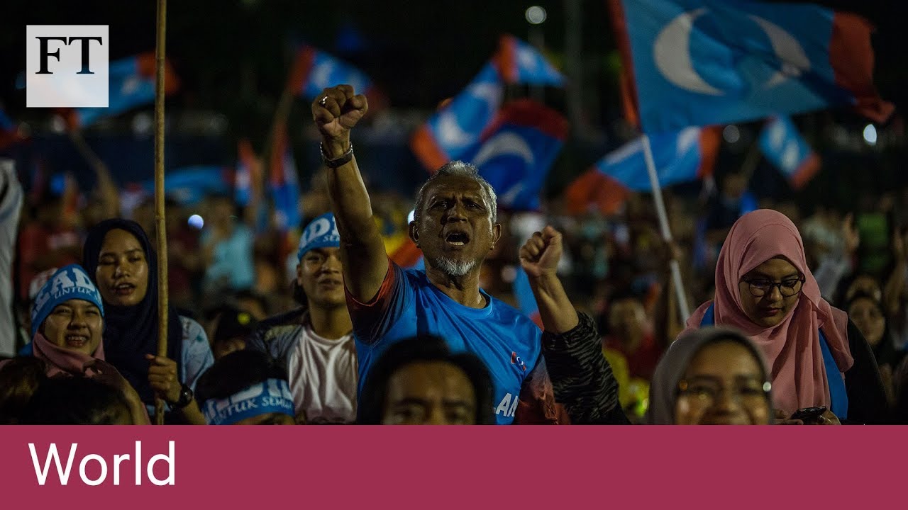 Film backdrop image for Mahathir ousts protégé in Malaysia election (2018)