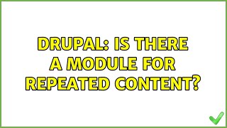 Drupal: Is there a module for repeated content? Net Worth