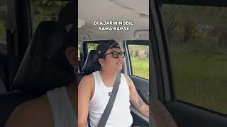 ketika di ajarim nyetir mobil sama bapak💀 #acim #memes #fypシ