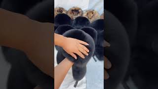 part 2 Genuine leather and black fox fur full fur hat #foxfur #hat #winter warm hat