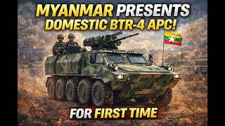 Myanmar Presents Domestic BTR-4 Armored Personnel Carrier for First Time