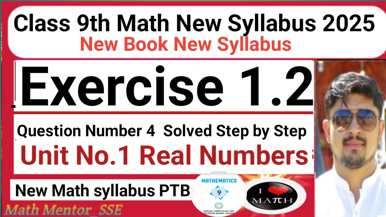 Class 9th Math New Syllabus||Unit 1 Real Numbers || Ex: 1.2 || Q.No.4 # ...