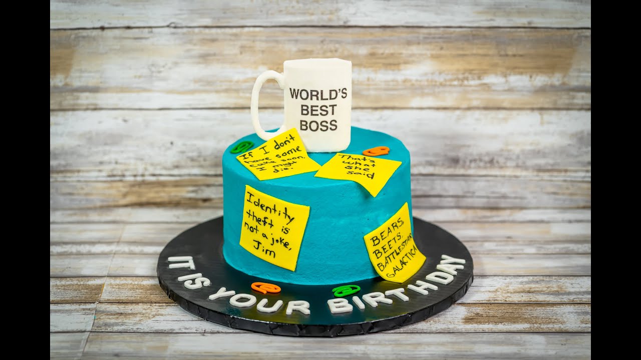 The Office cake | Office birthday, Office themed party, Themed cakes