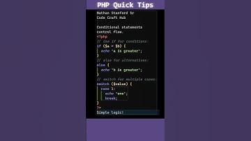 PHP Quick Tips Conditional Statements