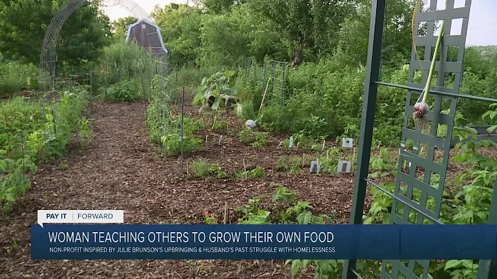 Woman teaching others to grow their own food