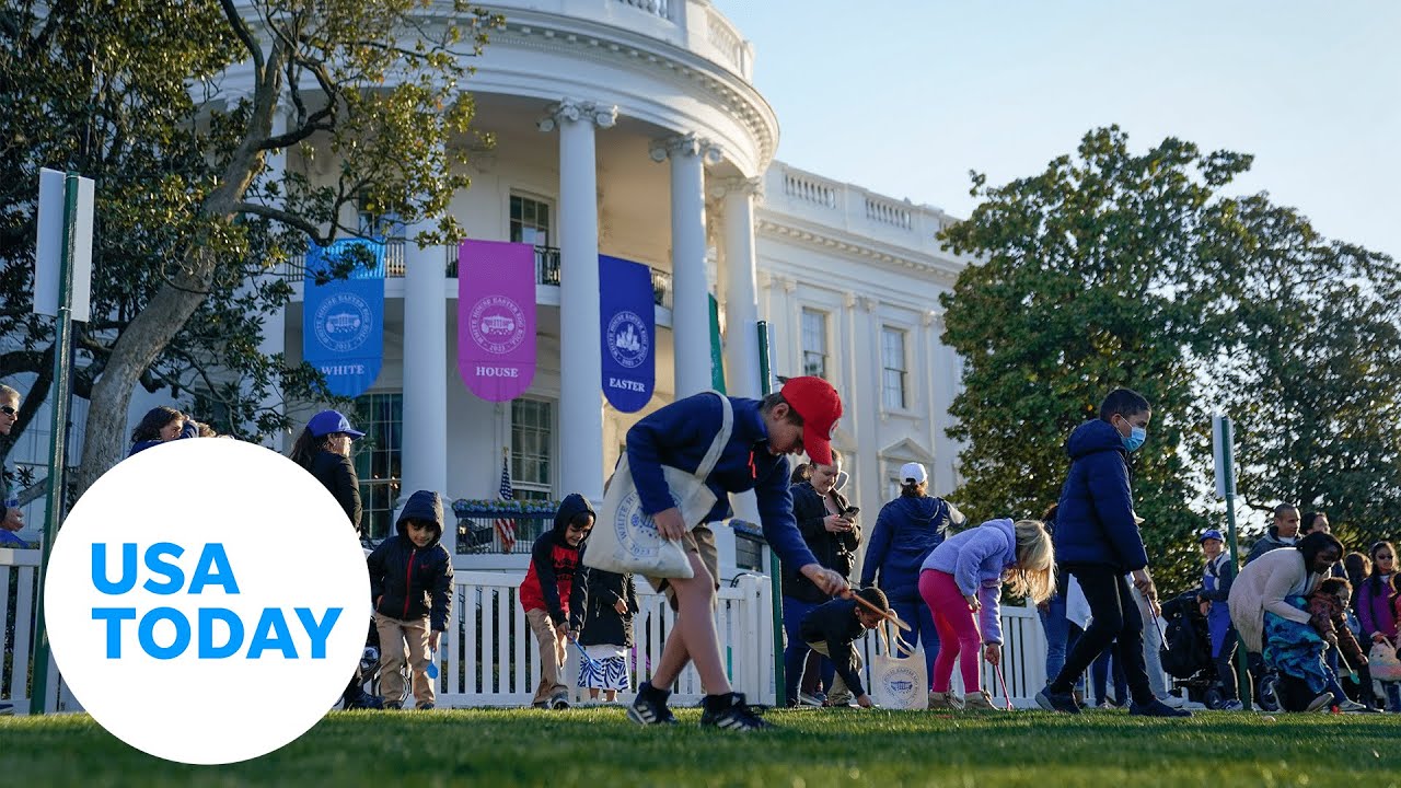 ⁣Thousands attend the White House’s “Eggucation” themed Easter Egg Roll | USA TODAY