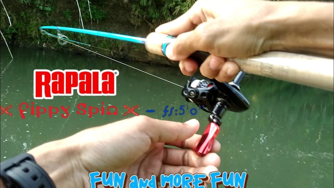 begini jadinya‼️ joran RAPALA FIPPY SPIN buat casting hampala❗️melengkung tajam