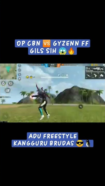 GYZENN VS CBN AUTO ADU FREESTYLE KANGGURU BRUDAS 😂🗿 #gyzennff #vs #cbn #brudas #freefire #shorts #ff