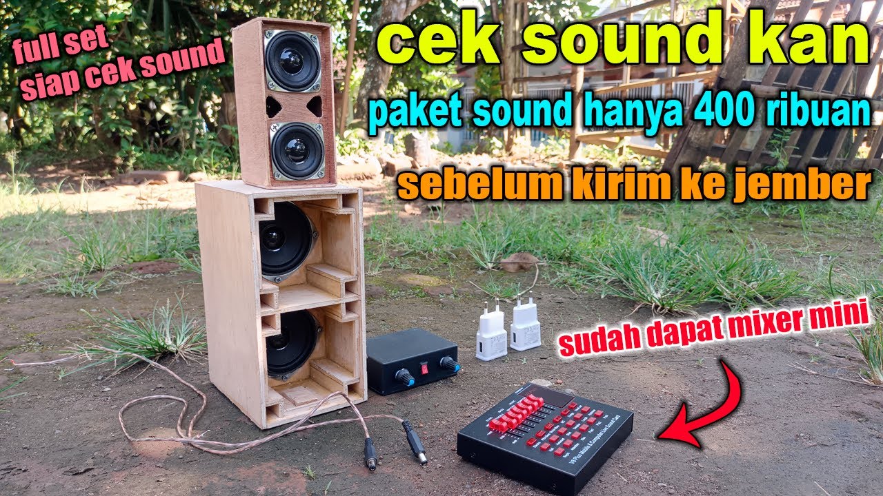 Cek sound paket sound miniatur HANYA 400 RIBUAN sebelum di kirim ke JEMBER