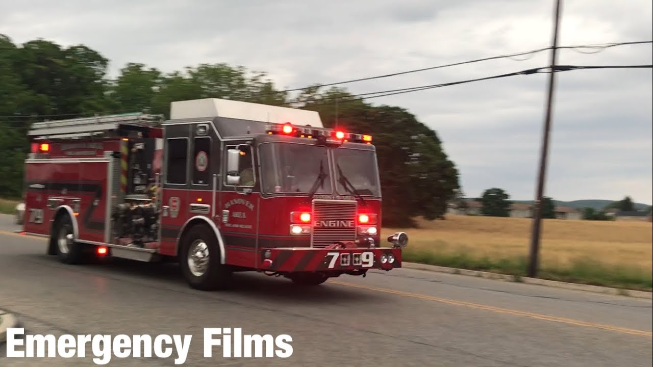 Hanover Area Fire & Rescue + Hanover Boro. Police Structure Fire