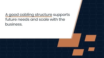 What are the key considerations for business network cabling structure