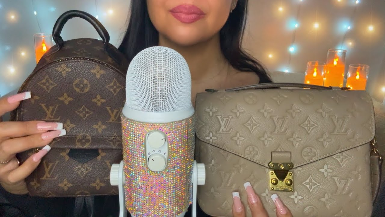 ASMR Bag Collection! 👛✨👜 P.1 (whisper rambles, tapping, scratching on leather)