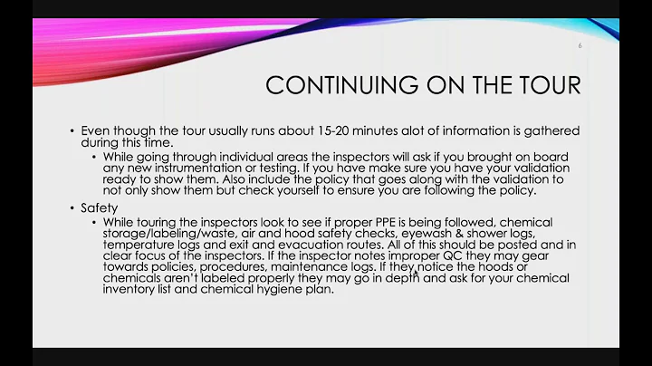 A CAP Inspector's Approach and Strategy During an Inspection