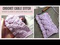 Crochet EASY Cable Stitch For ABSOLUTE BEGINNERS | Anne Claire