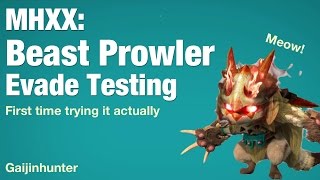 Monster Hunter XX: Beast Prowler Evade Testing