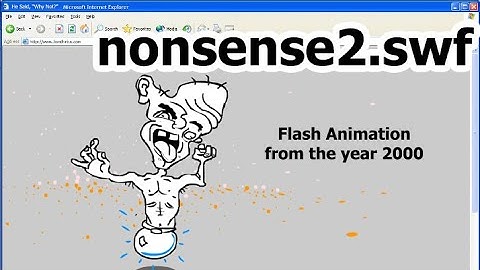 lessThanNonsense2.swf - Dec 2, 2000 - Early Flash Animation