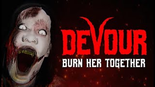DEVOUR WITH FRIENDS | ASYLUM MAP| HARD MODE | 恐怖游戏 (Eng/中文）