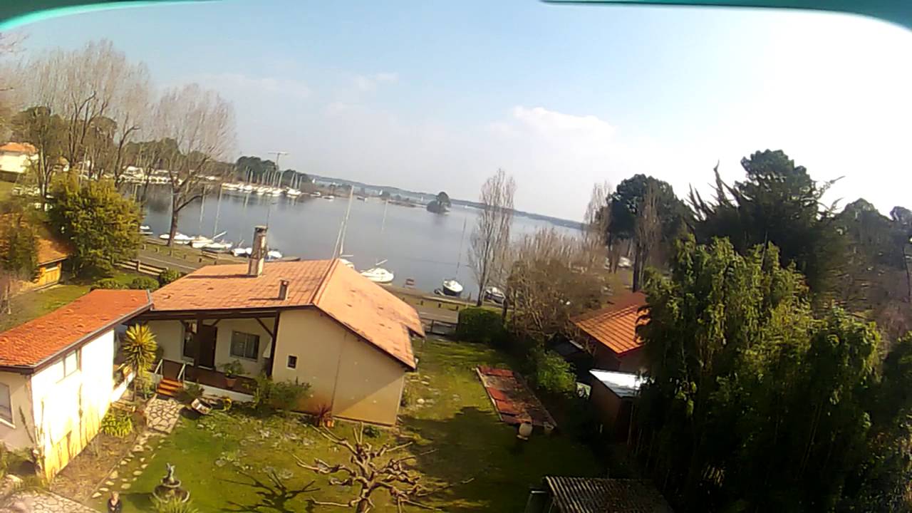 Drone Nine Eagles Galaxy Visitor 6 over house, 20 m high