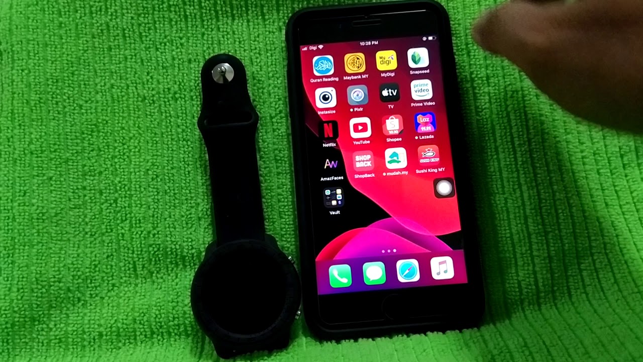 Customs Watchface for Amazfit GTR/iPhone - YouTube