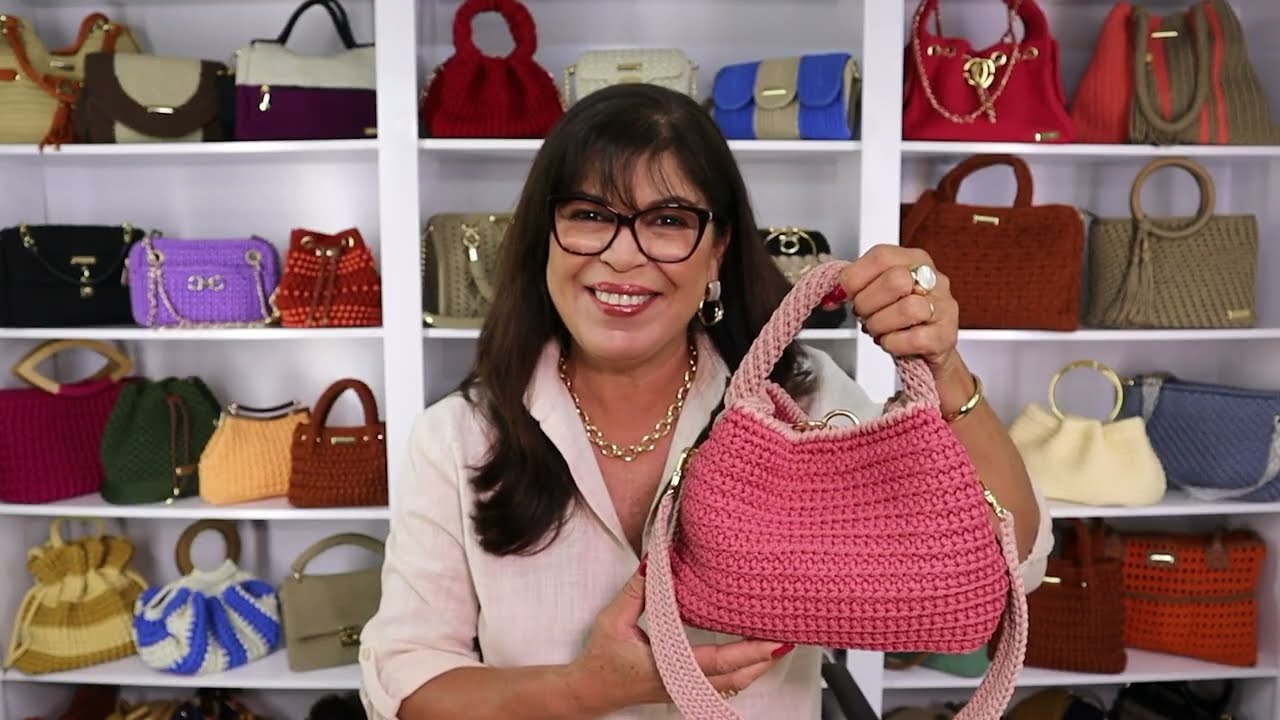 Bolsa Cherry em Crochê | Aula Completa + Inscrições Abertas Atelie das Bolsas