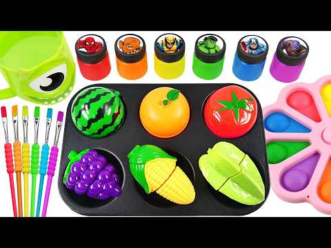 Satisfying Video l DIY How To Make GIGAS Disney Sequined Eggs & Colorful Sprunki Slime ASMR