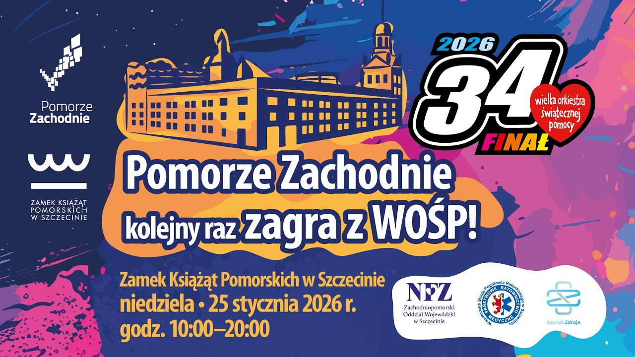 34. Finał WOŚP na Zamku w Szczecinie - polonez z Zespołem Pieśni i Tańca Szczecinianie