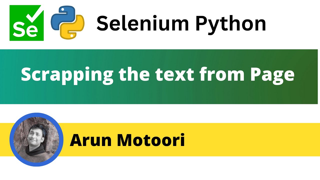 Scrapping the text from Page (Selenium Python)