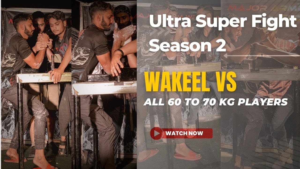 Wakeel Arm Wrestler vs All MAC 60 TO 70 KG PLAYERS | SHOWING HIS CLASS ...