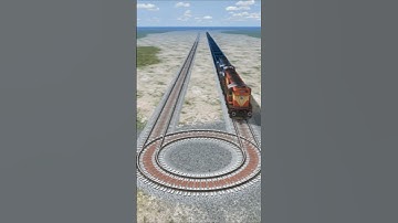 High Speed Train VS Risky Railroad Crossing 😱, Funny Video #Shorts #Train #Viral