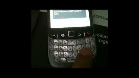 How to unlock a BlackBerry Curve 8520 with MEP code (http://www.unlocktotalk.com)