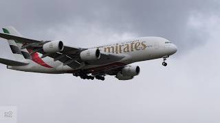 Emirates A380 runway 20 arrival at CHC 10 September 2026 (EK412) A6-EOG