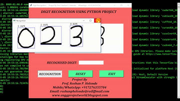 Python Code for Digit Recognition Using Deep Learning IEEE Based Project