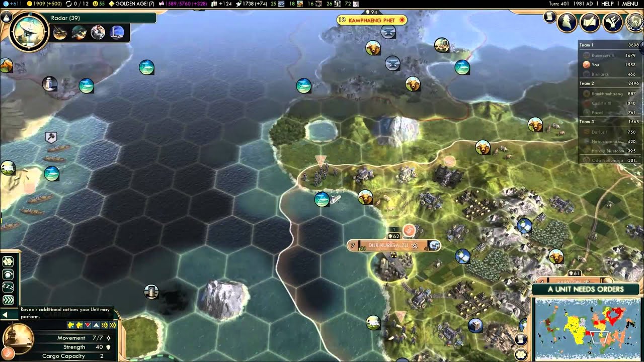 Nishi Fails: Civ V -Holo Wolf and Merchant Empire- Mod Part 37: encased