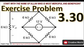 Chapter 3 Exercise problem 3.30 Solution | Node Analysis| Linear Circuit Analysis