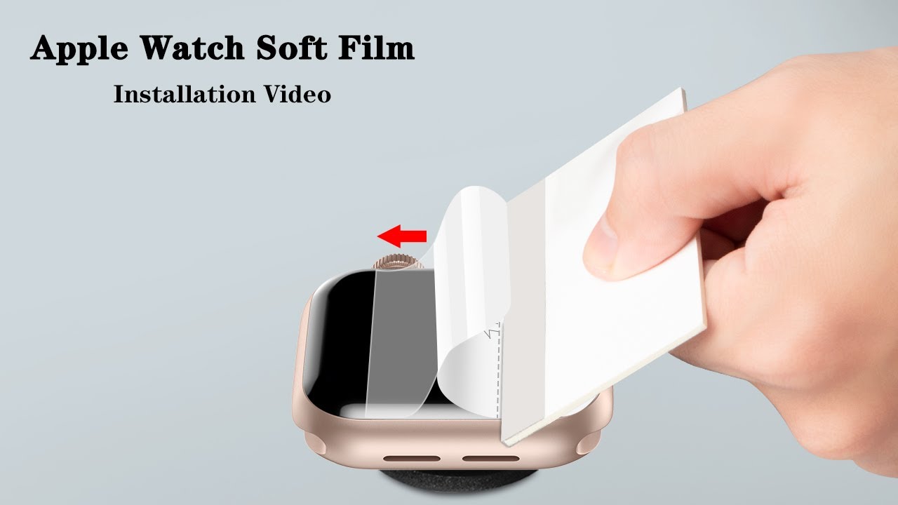 Apple Watch Screen Protector Film Installation Video - omitium - YouTube