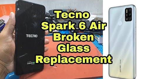 TECNO SPARK 6 AIR ( KE-6) BROKEN GLASS CHANGE | TECNO KE-6  का टूटा हुआ ग्लास केसे बदलते हैं।