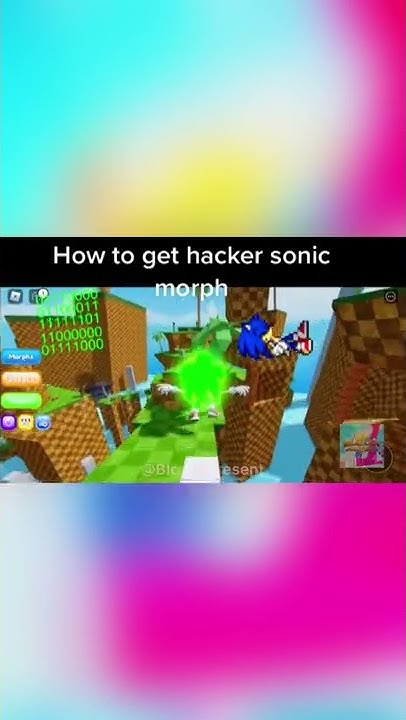 How To Get Hacker Sonic || Find The Sonic Morphs || Roblox || #shorts ...