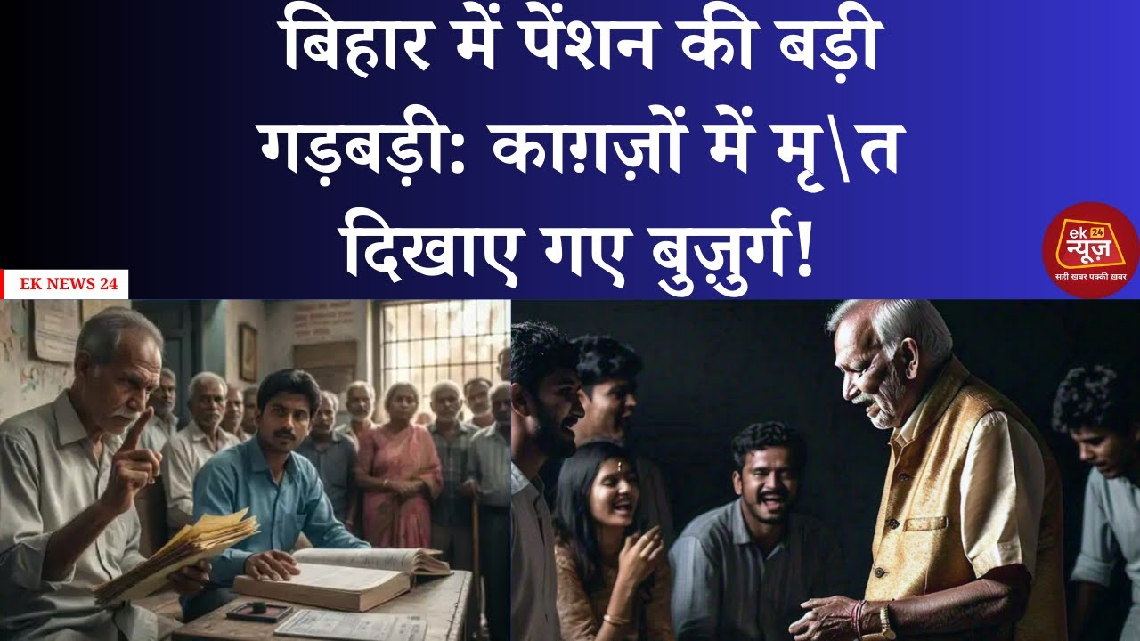 बिहार में पेंशन की बड़ी गड़बड़ी: काग़ज़ों में मृ\त दिखाए गए बुज़ुर्ग ? 