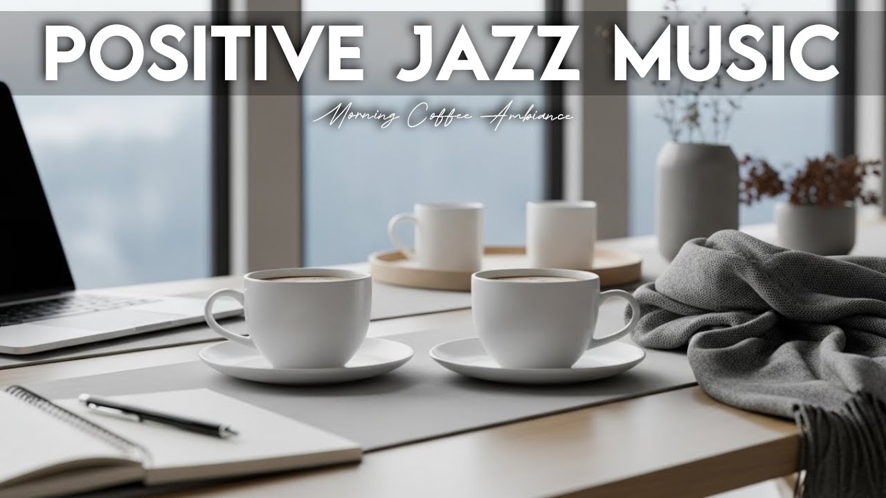 Positive Jazz Music ☕ Coffee Shop Ambiance Jazz Music & Bossa Nova for study,work,focus