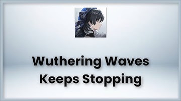 Wuthering Waves Keeps Stopping Error - Android & Ios
