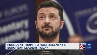President Trump to host Zelenskyy, European leaders Monday