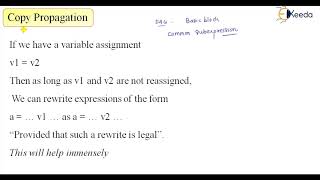 Copy propagation